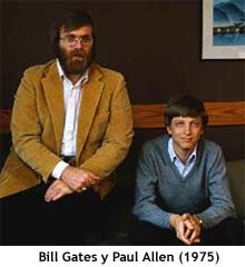 Bill Gates y Paul Allen en 1975